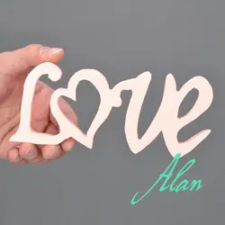 Wooden handmade craft letters for wedding Love made of PVC wall decor wedding decoration love letters