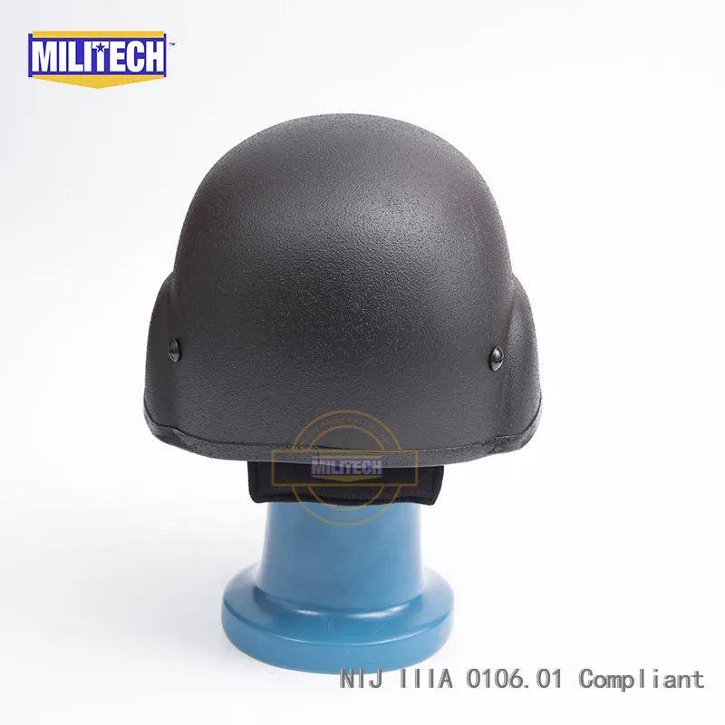 MILITECH BK Black PASGT NIJ IIIA 0106,01 3A полный разрез Баллистические пуленепробиваемые Арамидные пуля доказательство шлем с лабораторным тестированием видео