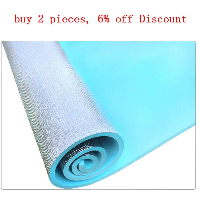 180x50x0.6cm Outdoor Camping Picnic Mat Beach Sleeping Pad Dampproof Yoga Mattress Collapsible Aluminum Foil Foam Cushion (3)