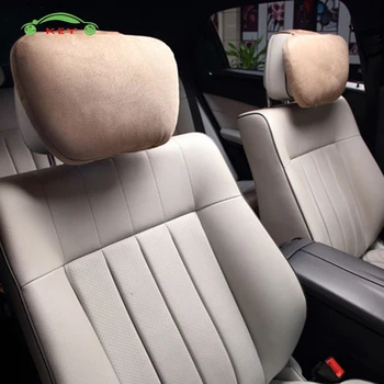 

Car Headrest Biological Velvet Seat Head Neck Pillow Auto Seat Massage Cushion Cover for BMW Audi Benz Ford Peugeot Car Styling
