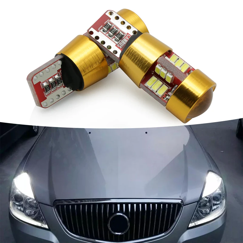 

2pcs T10 3014SMD 27LED Parking lamp Sidelight Wedge Door Light For hyundai i30 ix35 i20 i40 ix25 tucson creta W5w Auto Bulb