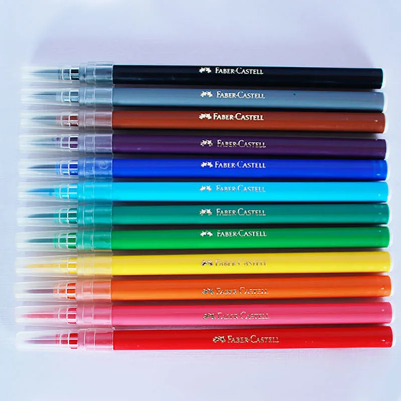 Акварельные маркеры Faber Castell Aquarell каллиграфическая ручка с мягким наконечником