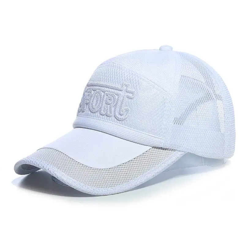 

mesh cool hat breathable summer hats fashion spring sun cap  mesh baseball caps golf ride visor wholesale 10pcs/lot
