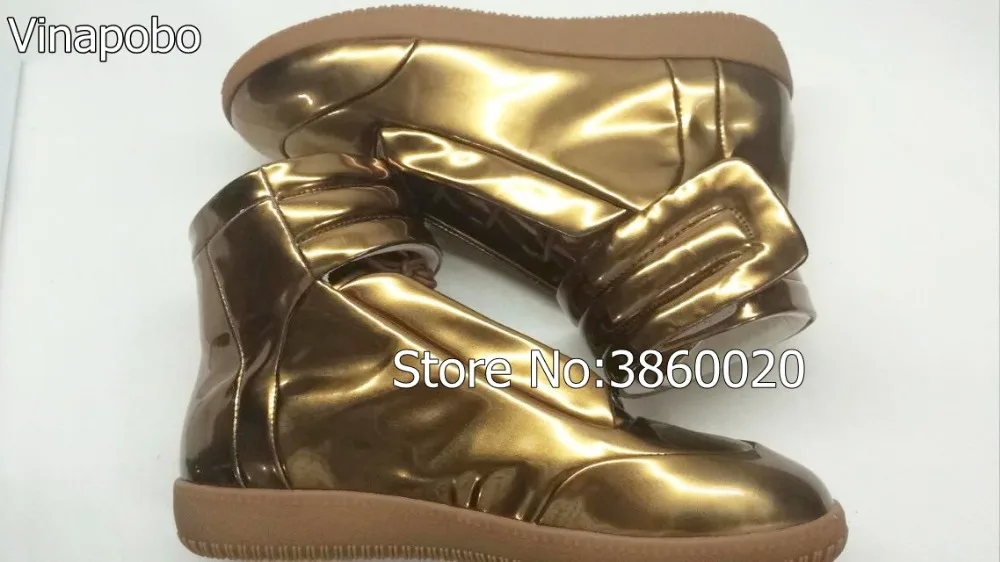 Роскошная брендовая мужская обувь; Повседневная обувь из блестящей кожи; Мужская обувь высокого качества на плоской подошве; Цвет серебристый, золотой, красный; Повседневная обувь; 38-46
