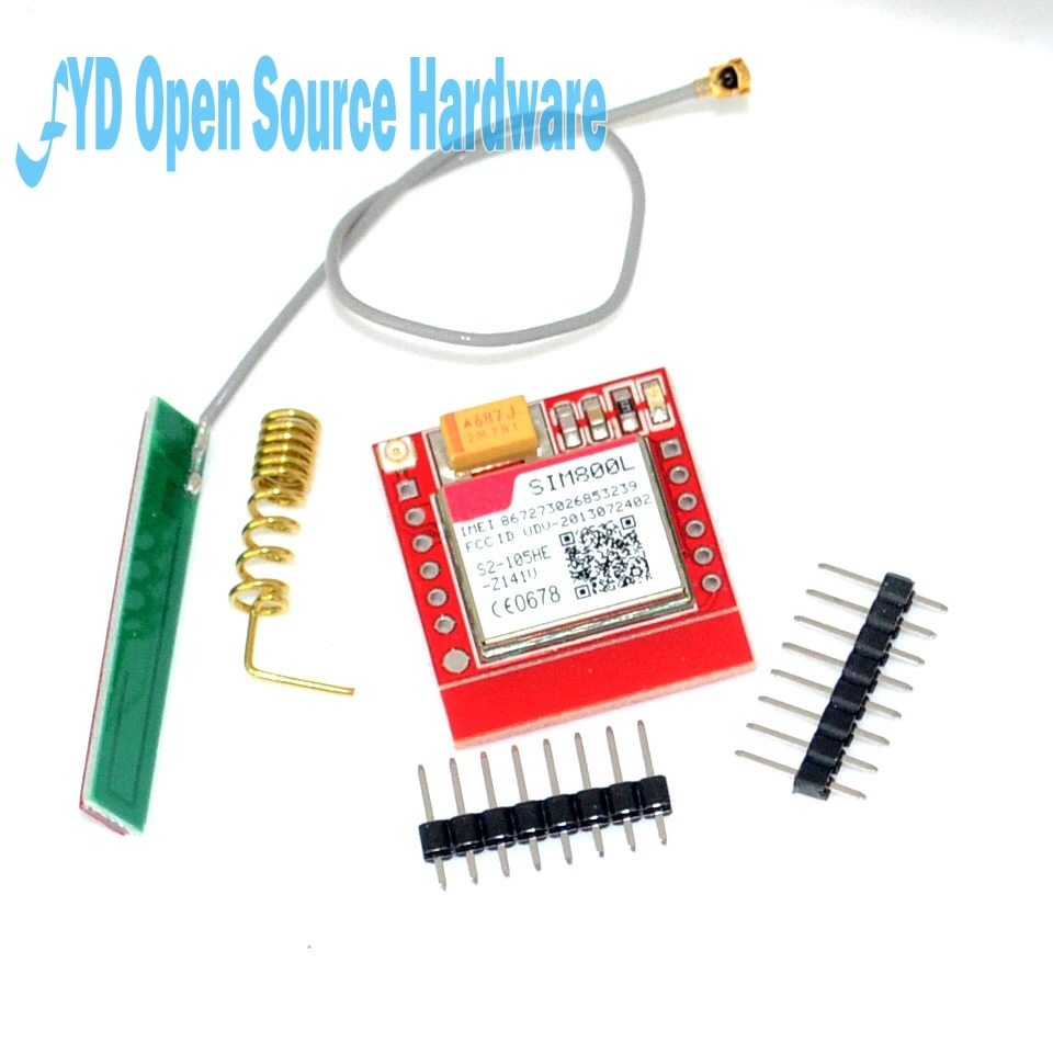 Smallest SIM800L GPRS GSM Module MicroSIM Card Core BOard Quad-band TTL Serial Port