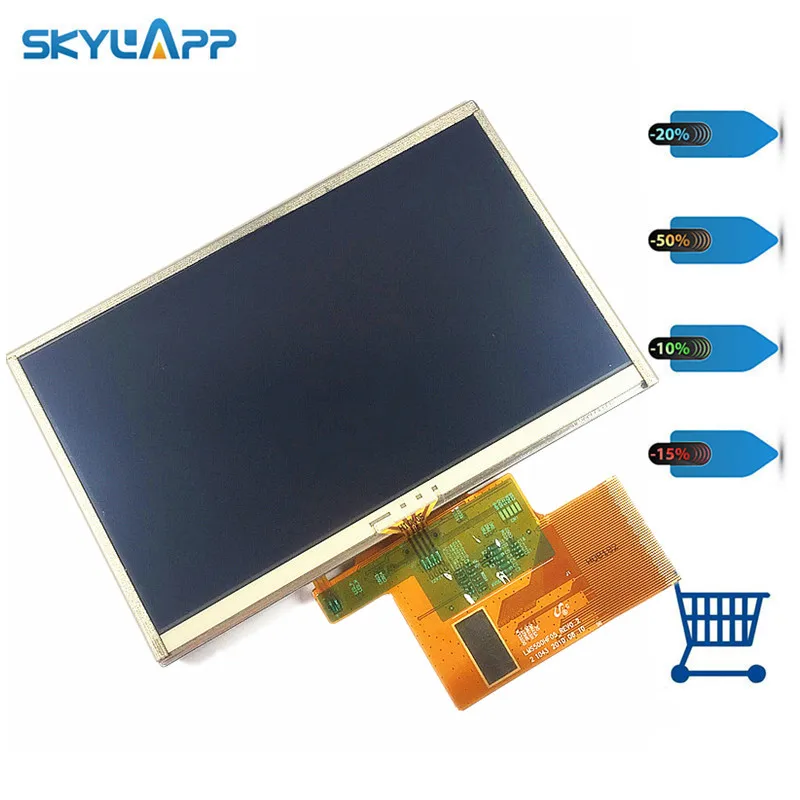 

Skylarpu 5 inch For TomTom XXL IQ Routes Full GPS LCD display screen with touch screen digitizer panel Free shipping
