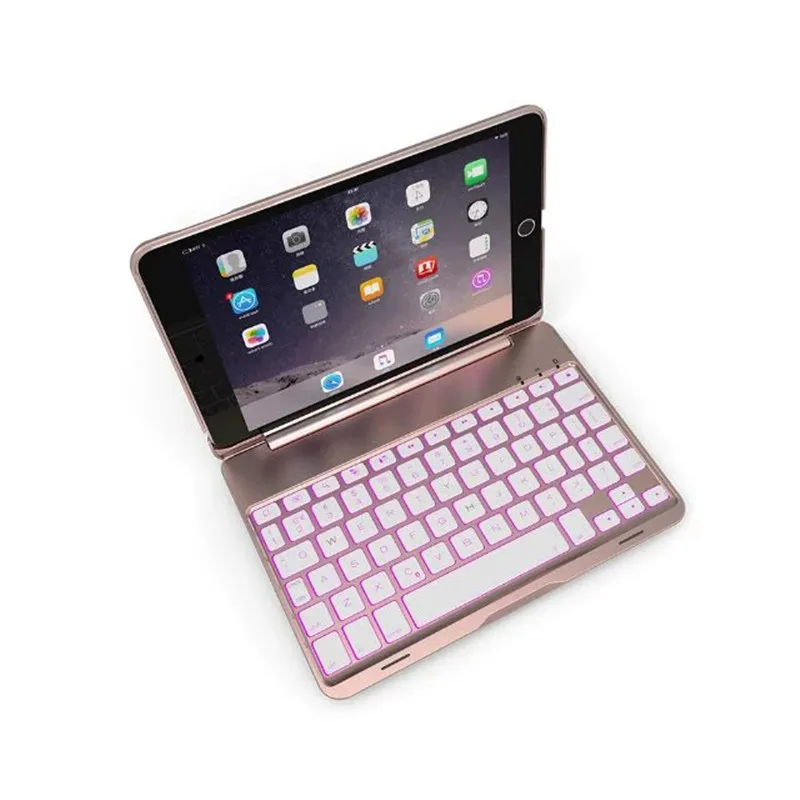 АБС-пластик сплав Метель ультратонких Keyboard Dock Подсветка чехол, держатель для Apple iPad mini4 7.9 дюймов корпус клавиатуры