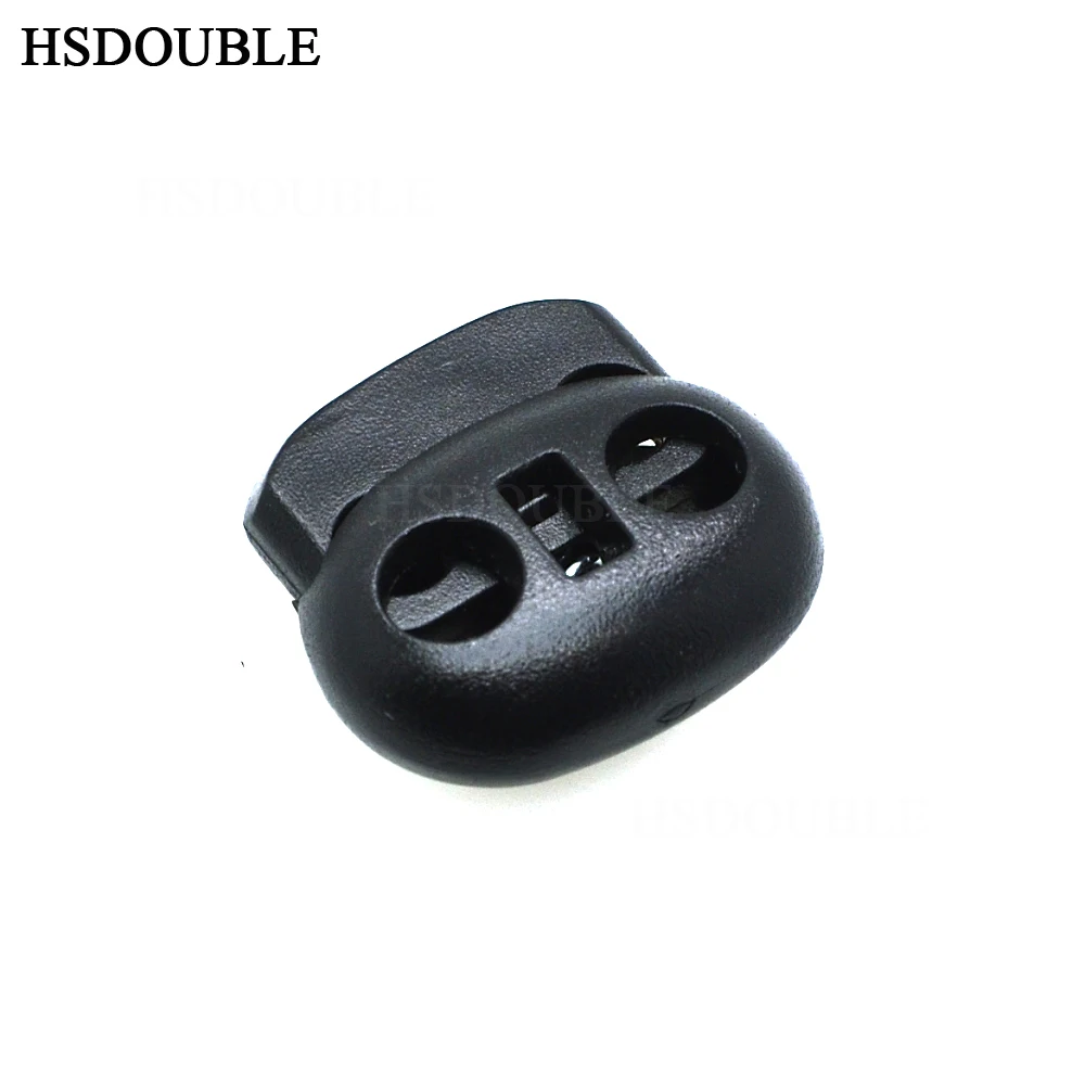HSDOUBLE Cord Lock Bean Toggle Stopper пластиковый размер: 20 мм * 21 8 Clip Black | Дом и сад