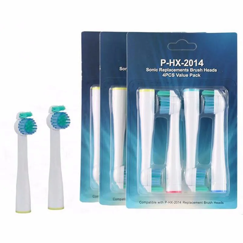 Оптовая продажа 80 шт. hx2014 Sonic Электрический замена зуб Кисточки для Philips Sonicare Головки для зубных щёток ProResults мягкой щетиной