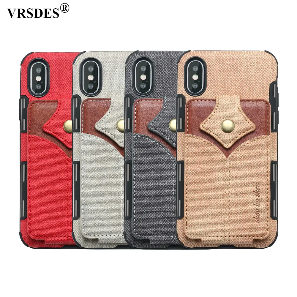 

Luxury Business Case For iPhone X XS MAX XR 10 7 Case Credit Card Slots Flip Wallet Case For iPhone 7 8 6 6s 7 Plus 7+Capa Funds