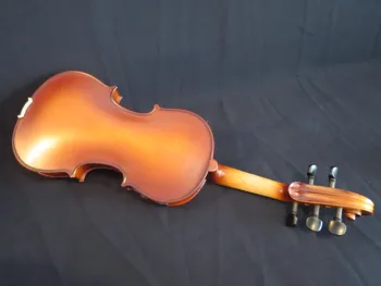

Brown electronic violin, playing electroacoustic 5-string violin, ebony accessories