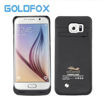 

GOLDFOX 4200mAh for Samsung Galaxy S6 Rechargeable External Backup Power Bank Battery Charger Stand Power Case Cover