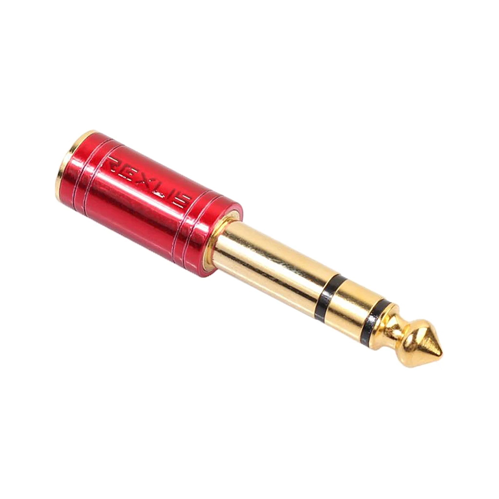 6.35mm Male to 3.5mm Female Stereo Headphone Jack Audio Adapter Converter for Headphone Earphone