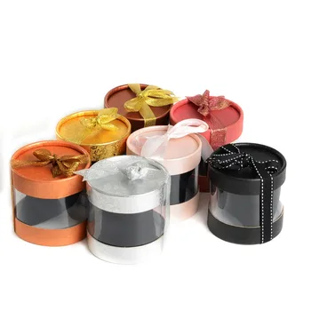 

Joyero Organizador Fine 18pcs/lot Cylindrical Translucent With Pillow Bracelet Watch Box Multifunctional Organizer Boxes Gift