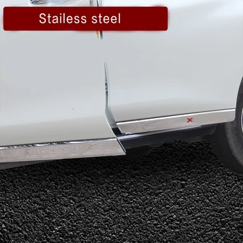 

CHROME SIDE DOOR BODY MOLDING TRIM COVER LINE GARNISH PROTECTOR ACCESSORIES FOR Nissan xtrail x-tail x trail T32 2014 15 16 17