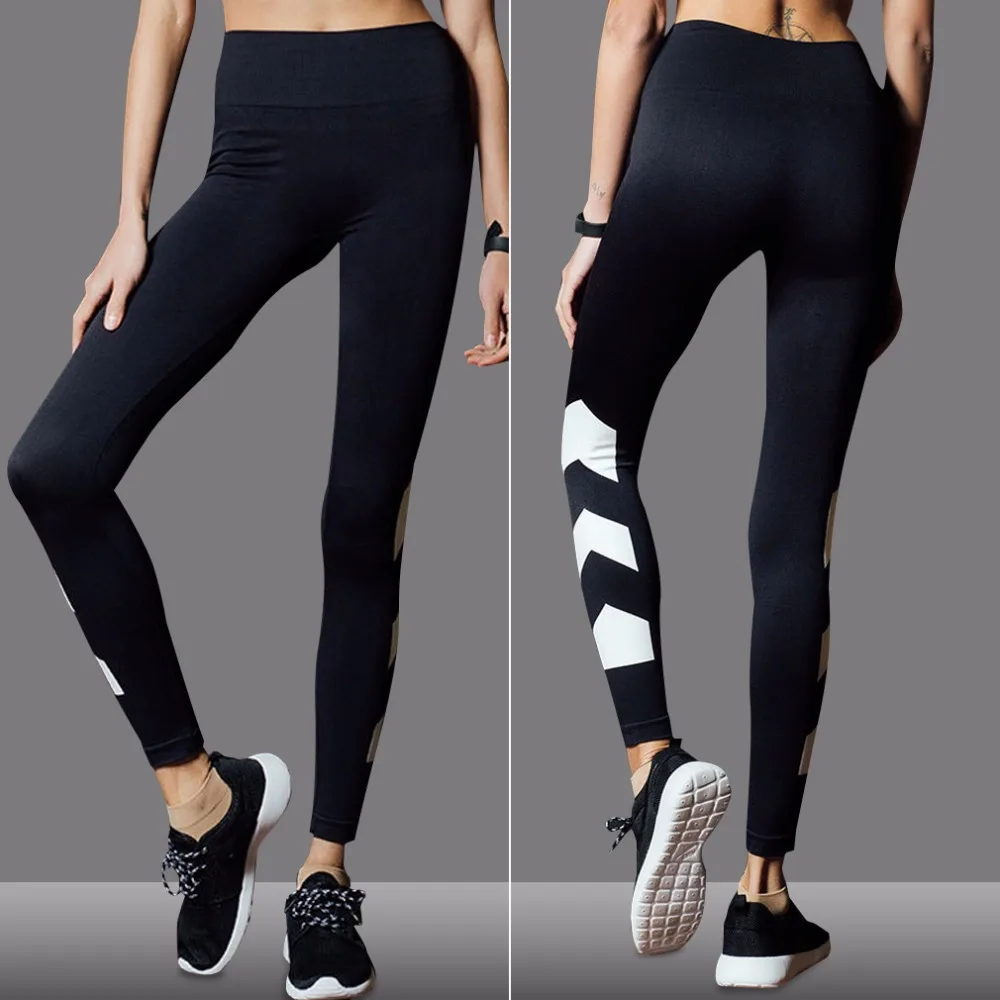 Spring Summer Women High Waist Yoga Pants Sport Comfortable Printed