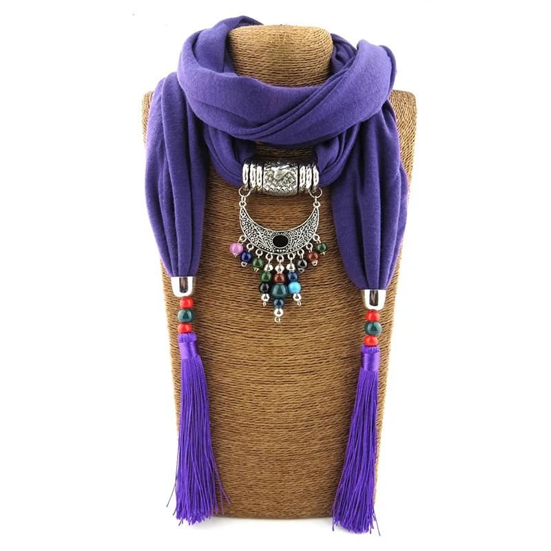 LaMaxPa, смешанные керамические украшения, шарф для женщин, элегантный шарф, женский кулон, шарф, женские чудесные украшения, шарфы - Цвет: 4
