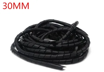 

30mm 2m/rollHose protection wire case hose pipe cable finishing line with fixed bundle of wire Transparent Protection Wire Wind