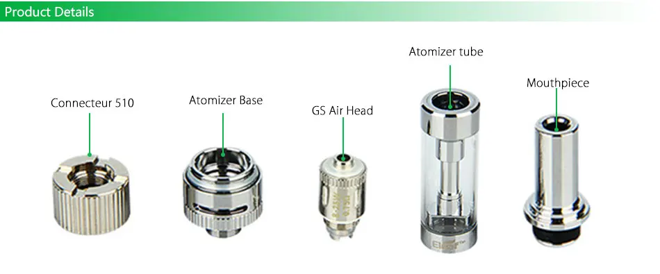 USD discount Basic Atomizer GS-Air Kit iStick Only 2 VS 2300mah Dollar United Eleaf States Battery Original Mod & 2ml Stop118 100% Last e-cigarettes 4 USD discount Basic Atomizer 4