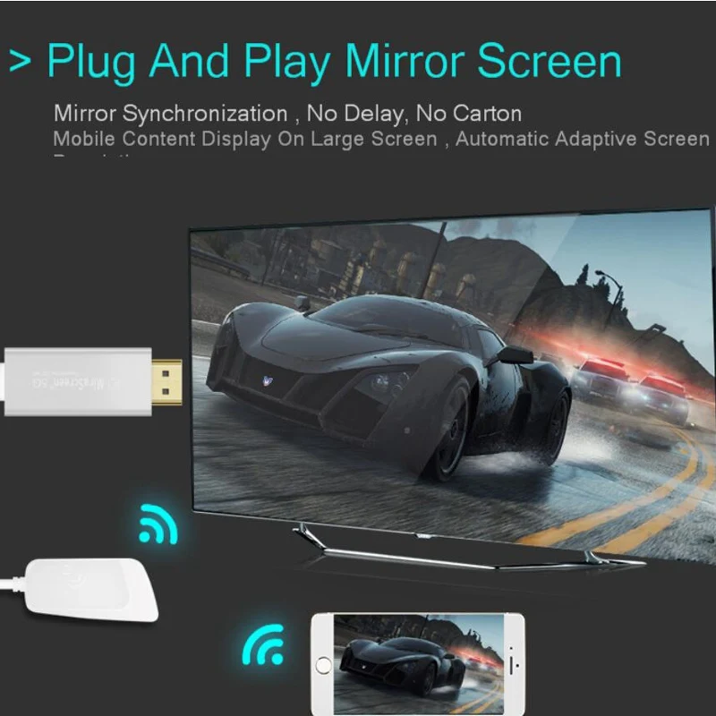 Беспроводной HDMI wifi Дисплей Dongle 5G 2,4G зеркальный экран 1080P HD tv Dongle Miracast Android tv stick Airplay медиа стример
