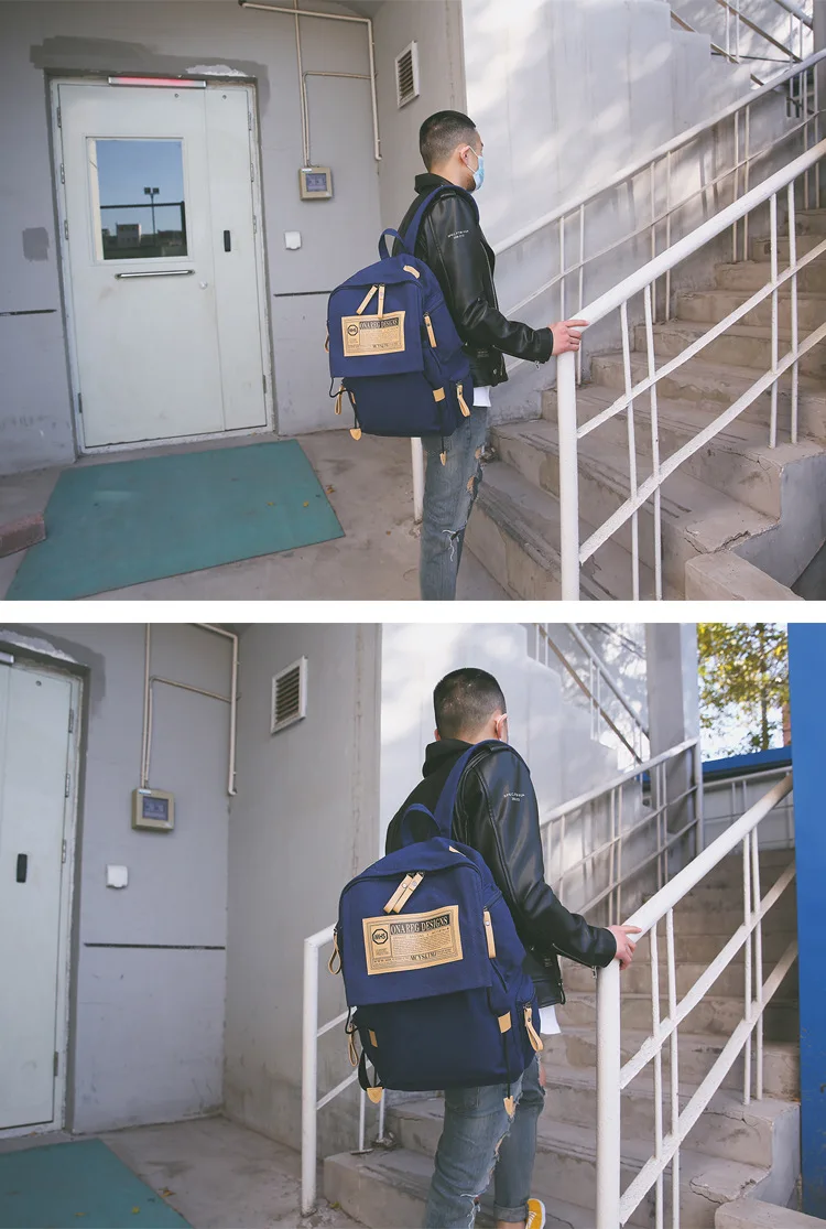 Повседневный Большой Вместительный женский рюкзак, корейский стиль, холст, унисекс, рюкзак с буквенным принтом, школьная сумка, шикарный рюкзак на плечо для путешествий