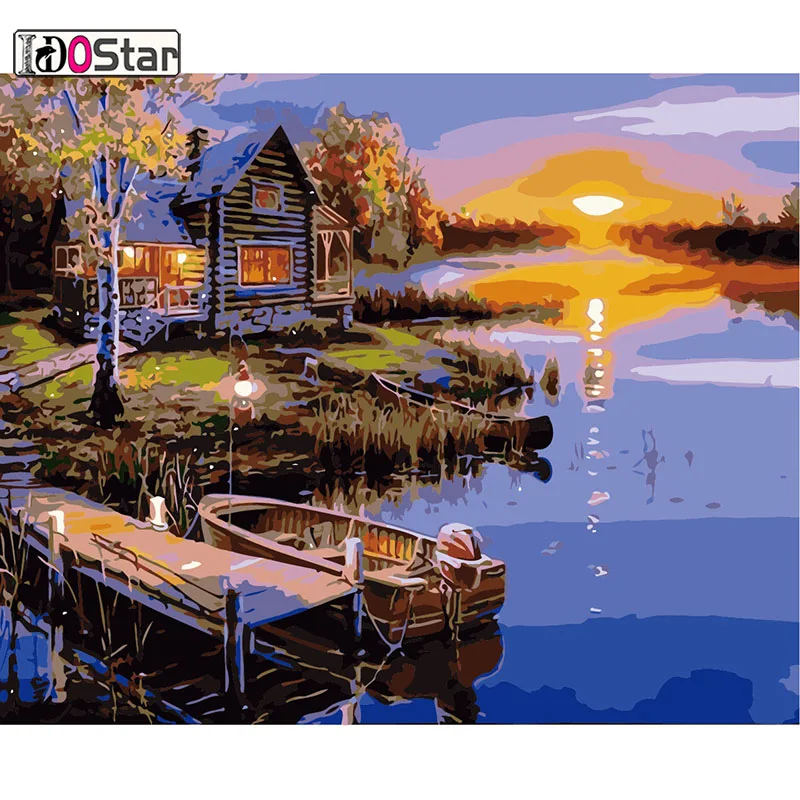 

DIY Framed Oil Painting By Numbers Flowers Pictures Canvas Painting For Living Room Wall Art Home Decor