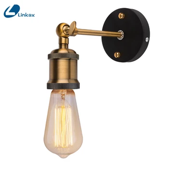 

Vintage Classic Light E27 Plated Loft American Retro Iron Wall Lamp 110V-220V 40W Industrial Wall Lamp Light Aluminum Light
