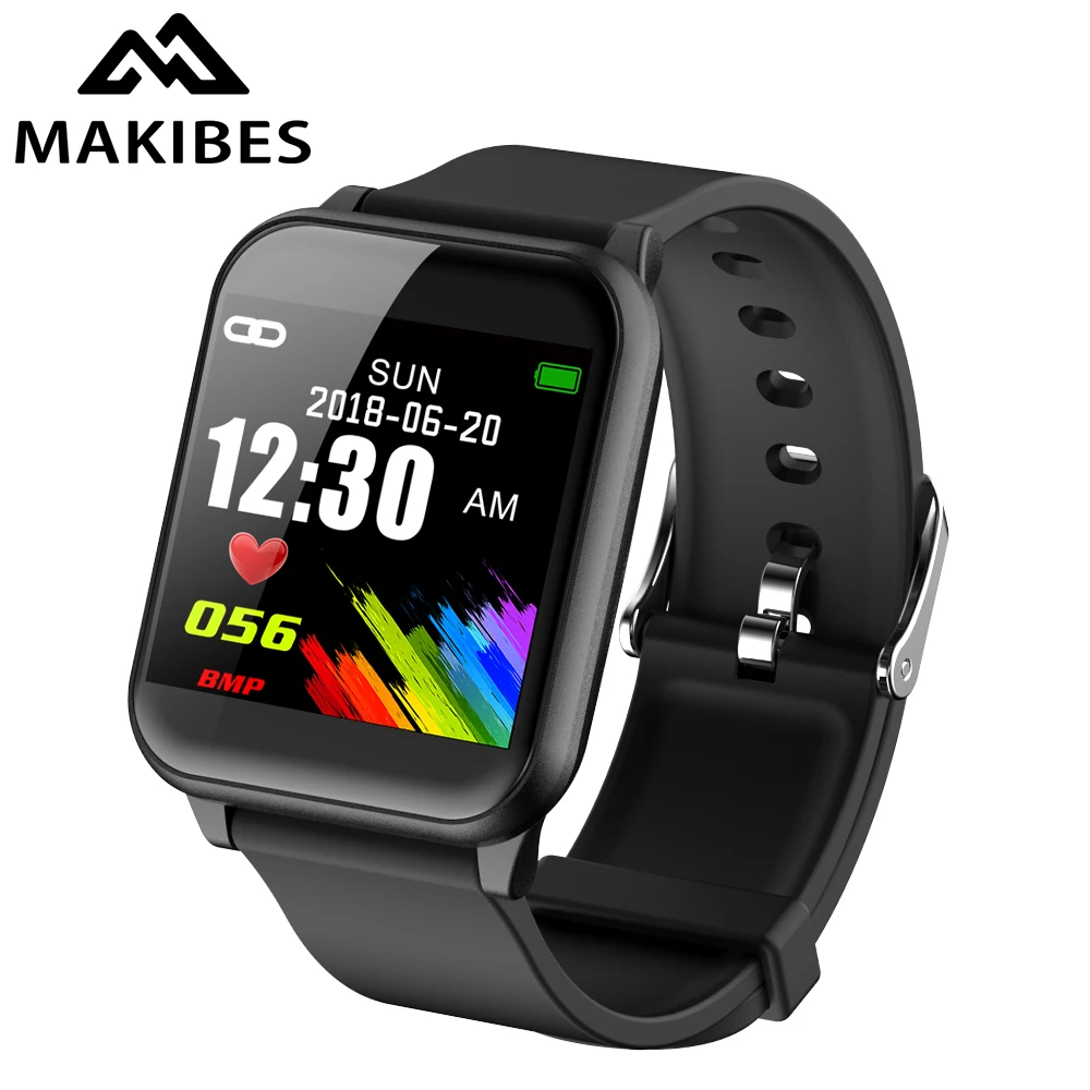 Смарт браслет Makibes B02 1 3 &quotIPS стеклянный экран фитнес трекер Браслет IP67