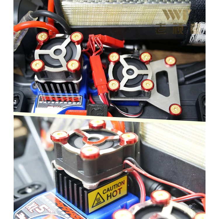 Вентилятор охлаждения ESC и серводвигатель радиатора для traxxas trx 4 гусеничный rc