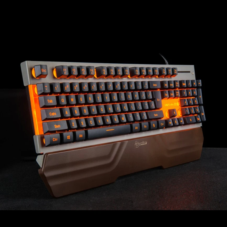 Mechancial Feeling игровая клавиатура с подставкой на запястье 104 клавиши со светодиодной
