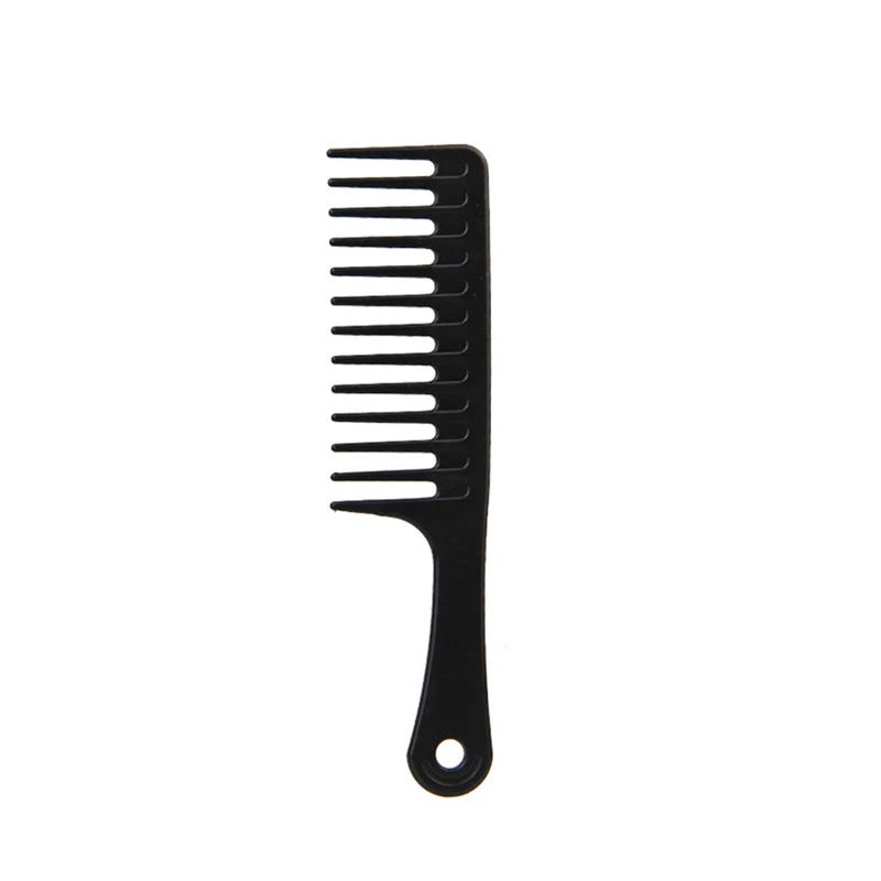 Щетка для волос Расческа с широкими зубчиками черный АБС пластик термостойкая большая Расческа с широкими зубчиками для укладки волос Инструмент 24,5 см