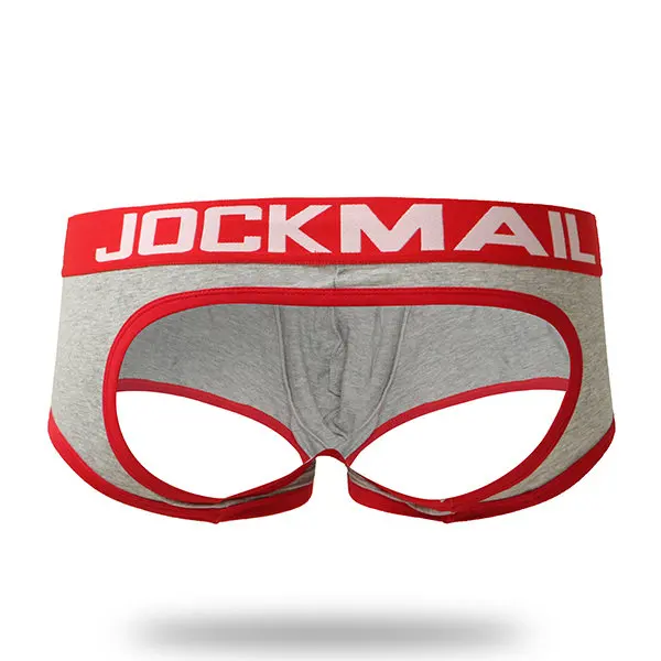 JOCKMAIL, сексуальное мужское нижнее белье, без дна, боксеры, мужские стринги, трусики танга, гей нижнее белье, открытая спина, промежность, бандаж