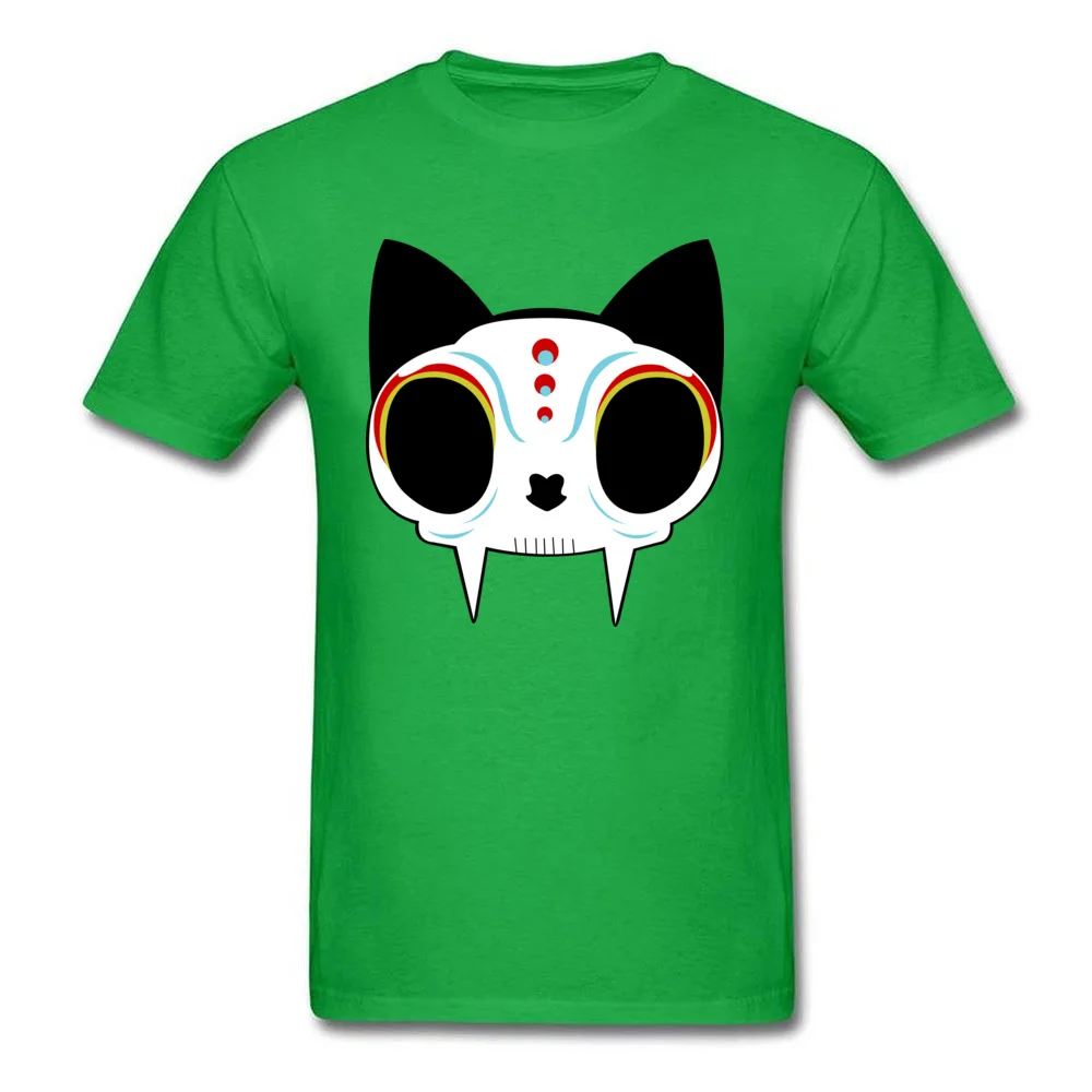 Sugar Cat Funny Short Sleeve Slim Fit Tshirts 100% Cotton O-Neck Men Tees Personalized Tee Shirt ostern Day Wholesale Sugar Cat green