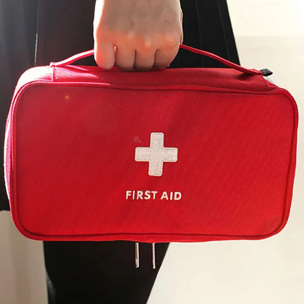 Medicina grande bolsa de viaje al aire libre camping almacenamiento píldora Primeros Auxilios emergencia Kit de supervivencia