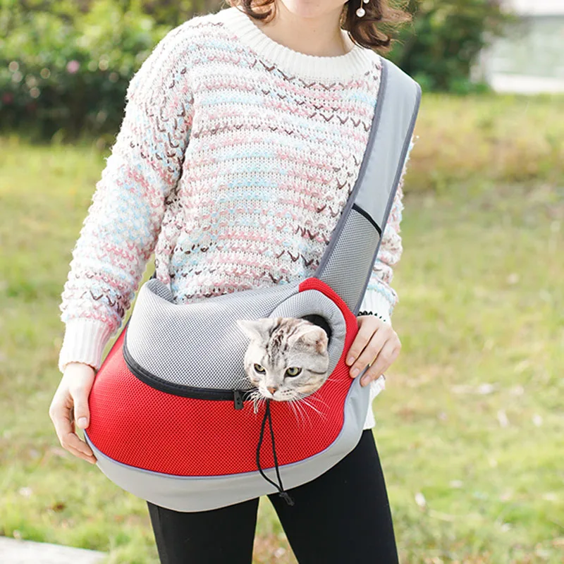 Travel Pet Cat Dog Carrying Bag Mesh Breathable Puppy Chihuahua Yorkies