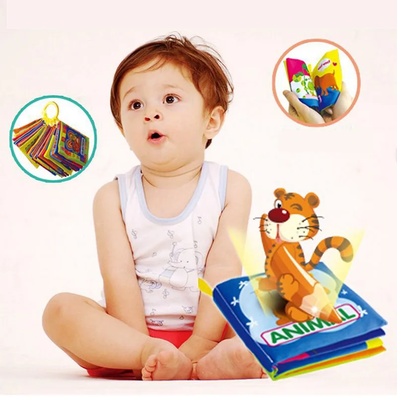 Детская тканевая книжная Игрушка-прорезыватель для зубов, детские развивающие погремушки, мобильные сенсорные игрушки для новорожденных, детские игрушки 0-12 месяцев, knuffel