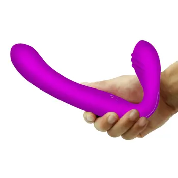 Khalesex Strapless Strapon Dildo Vibrator for Women 30 Speeds Silicone G Spot Clitoris Double Vibrating Adult Sex Toys for Woman 4