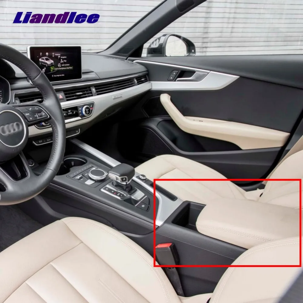 Liandlee для Audi A4 A4L B9/8 Вт A5 F5 Специальные Скрытые автомобильные Беспроводной Зарядное устройство хранения для IPhone Android IPhone зарядное устройство