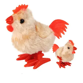 

1pc New Fashion Children Kids Wind Up Walking Toy Lovely Simulation Plush Rooster Clockwork Toy rooster toy Hot selling