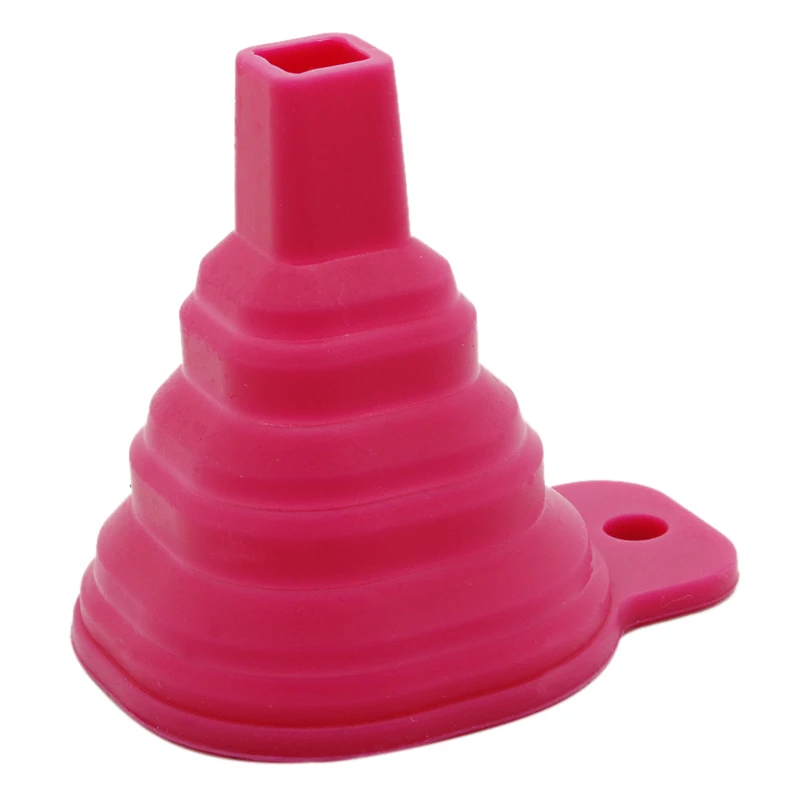 

Top Brand Brand New Gel Kitchen Tool Hopper Gadget Silicone Foldable Funnel