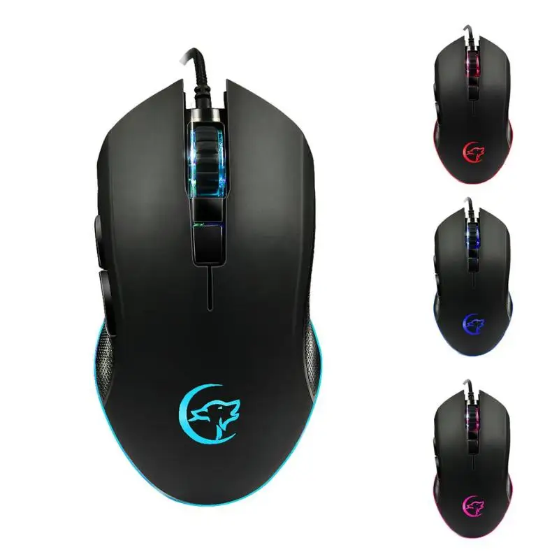 

Gaming Mouse 3200DPI 6 Buttons RGB Backlit USB Wired Optical Mouse Gamer for PC Computer Laptop mice mause