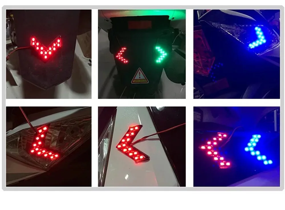

2 Pcs/lot 14 SMD LED Arrow Panel For Car Rear View Mirror Indicator Turn Signal Light Car LED Rearview Mirror Light