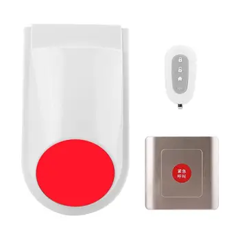 

Wireless Alarm System Emergency Sound & Light Alert Button for Patients Elders