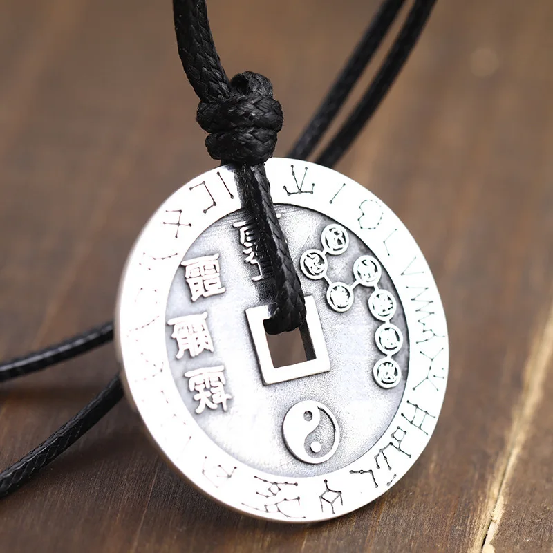 

Thai Silver Personality Taoism Retro Big Dipper Pendant Pendant Sterling Silver 925 Amulet Pendant Free Shipping