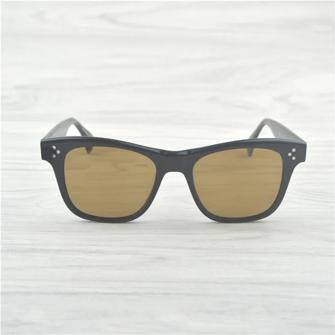Г. пикантные роскошные прямоугольник солнцезащитные очки Для женщин Брендовая Дизайнерская обувь OV5302 ретро в форме кошачьих глаз солнцезащитные очки Jack Хьюстон женские очки UV400 - Цвет линз: Black VS Brown