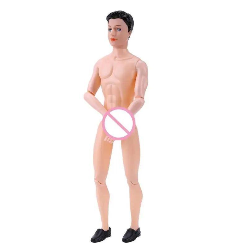 

Funny 27cm Doll Body ACcessories with 11 Moveable Joints Boyfriend Prince Ken Naked Body Head Shoes DIY Dolls Props