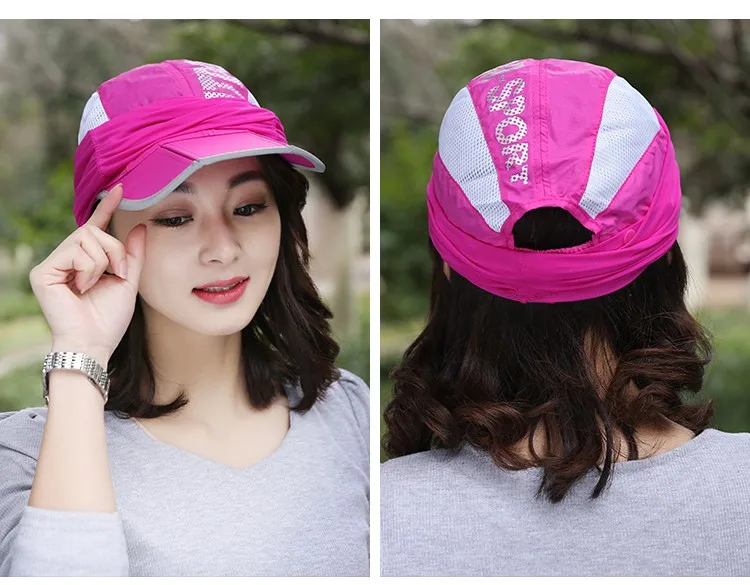 It can be folded ! ladies summer hats sun visors for women sun visor hat for men visor cap sun hat with neck protection sun visor hat for men (23)
