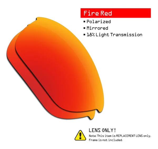SmartVLT поляризованные Сменные линзы для солнцезащитных очков в стиле Оукли с полукурткой 2,0-несколько вариантов - Цвет линз: Fire Red