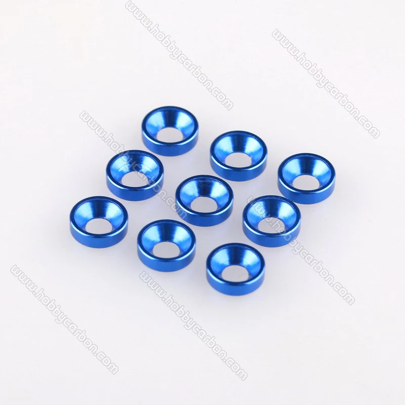

20pcs/bag Free shipping WA025 Aluminum Countersunk washers M3x7x2.5mm M3 Washers Countersinking black/red/purple/pink/blue