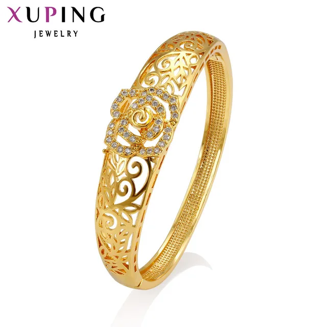 11.11 Offres Xuping Bracelet De Mode 2017 Nouvelle Arrivée Bijoux Femmes Cadeau De Luxe Or Couleur